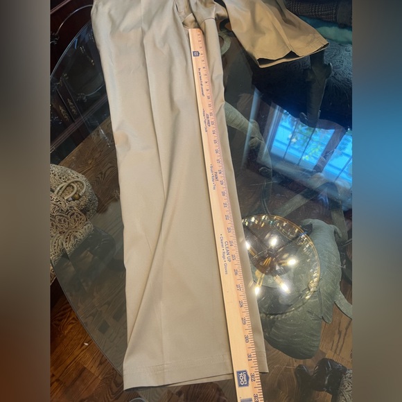 Nike Golf Pants Mens 38x32 Tour Performance Dri Fit Tan Preppy Sport - Picture 11 of 12